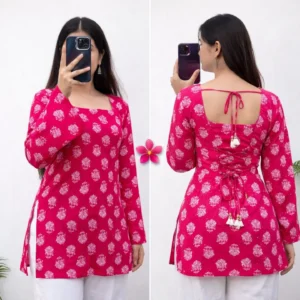 Candy Crush – Bright Back-Tie Kurta Set